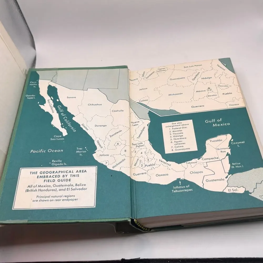Vintage 1973 book Field Guide to Mexican Birds Central America Photos Ephemera